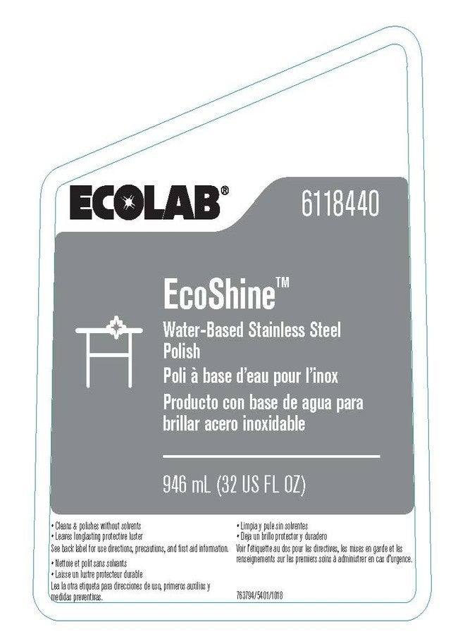 ecolab EcoShine™ Water-Based Stainless Steel Polish - Image 2